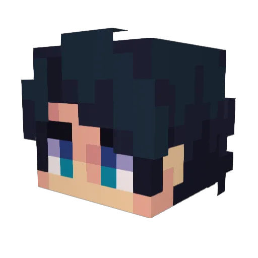 ISonDevISI Minecraft avatar head, 3D render