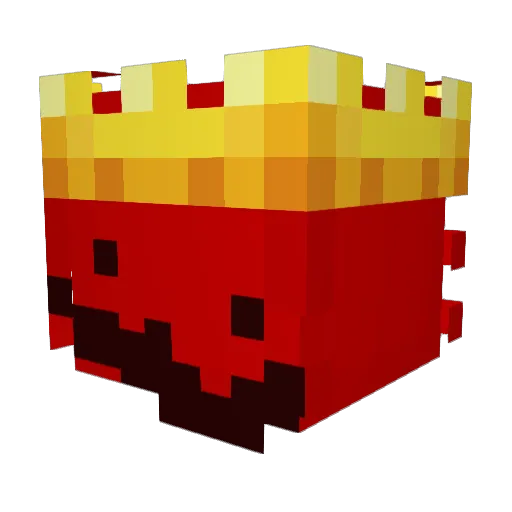 ISplashURed Minecraft avatar head, 3D render