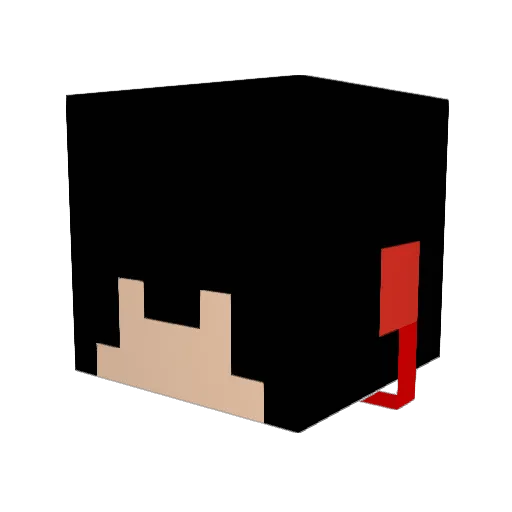 ISpon Minecraft avatar head, 3D render
