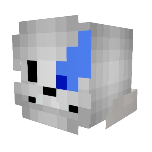 IStealthyNinja Minecraft avatar head, 3D render