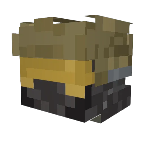 IStepppedOnLegos Minecraft avatar head, 3D render