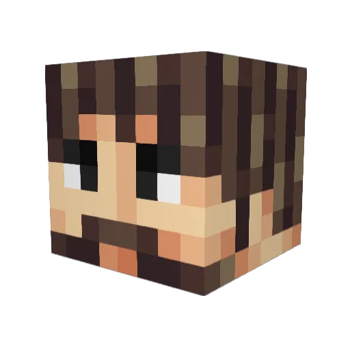 ISuckAtThisGame1 Minecraft avatar head, 3D render