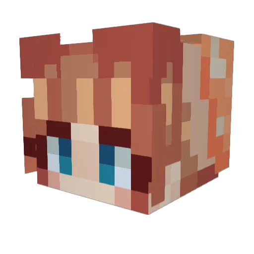 ISunhaven Minecraft avatar head, 3D render