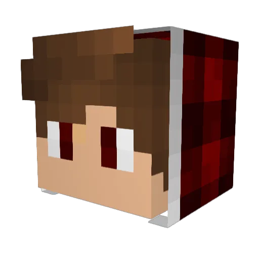 ISwiiZ_ Minecraft avatar head, 3D render