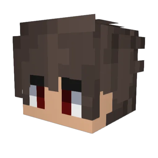 ISxdz_ Minecraft avatar head, 3D render