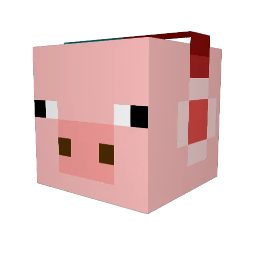 ITAT_AVI1234 Minecraft avatar head, 3D render