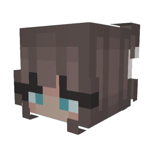 ITAZ4 Minecraft avatar head, 3D render
