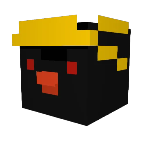 ITA_0606 Minecraft avatar head, 3D render