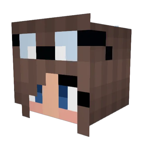 ITBSABII Minecraft avatar head, 3D render