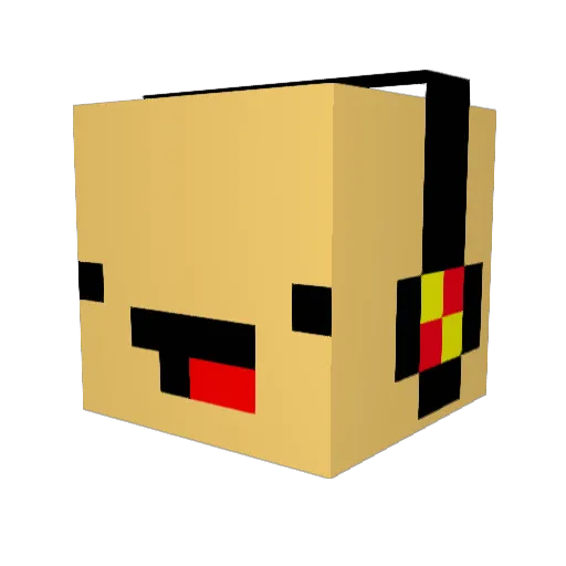 ITChest Minecraft avatar head, 3D render