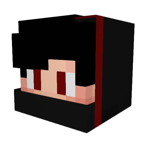 ITEASH Minecraft avatar head, 3D render