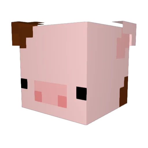 ITEGGA Minecraft avatar head, 3D render