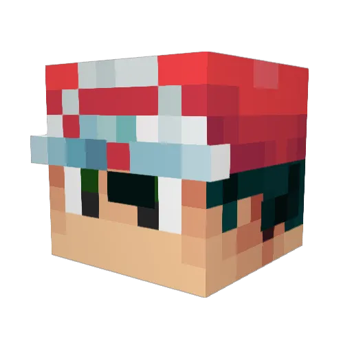 ITISQSK Minecraft avatar head, 3D render