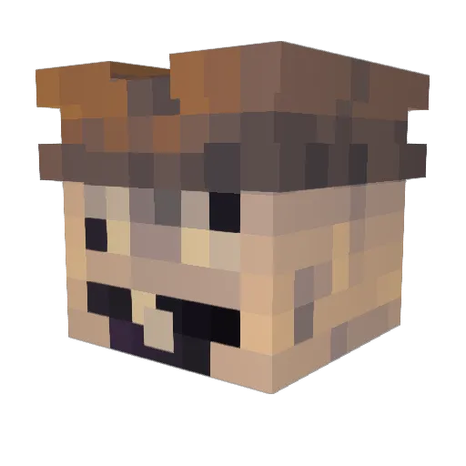 ITMWW Minecraft avatar head, 3D render
