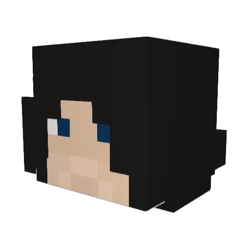 ITOM3 Minecraft avatar head, 3D render