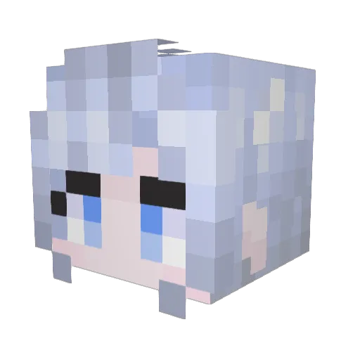 ITOMA35 Minecraft avatar head, 3D render