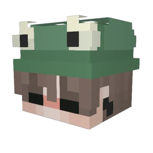 ITSHE1EN Minecraft avatar head, 3D render