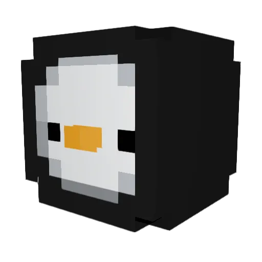 ITSIN Minecraft avatar head, 3D render