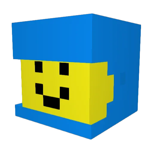 ITSLUROCKZ Minecraft avatar head, 3D render