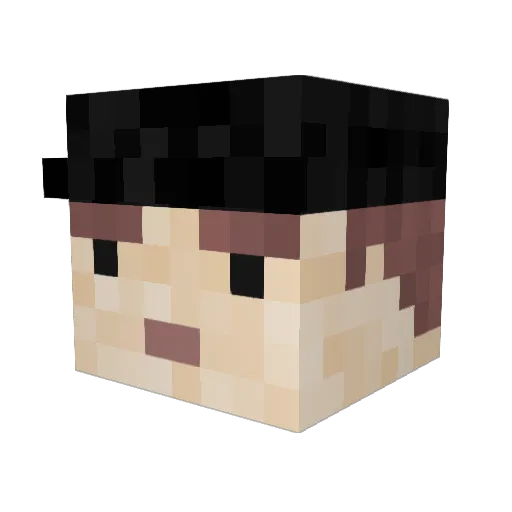ITSTRNR Minecraft avatar head, 3D render