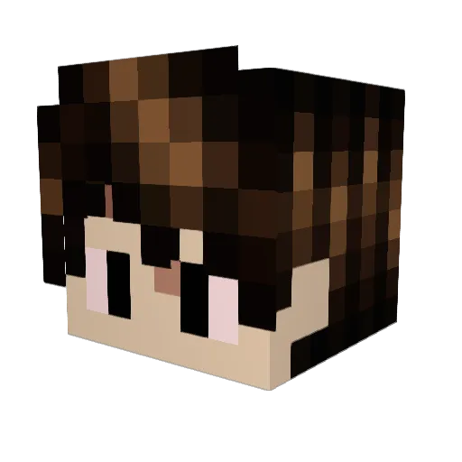 ITSUKI329 Minecraft avatar head, 3D render