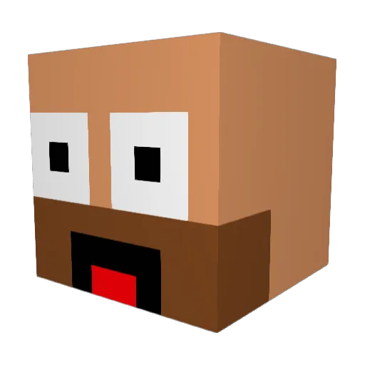 ITS_H4CKY Minecraft avatar head, 3D render