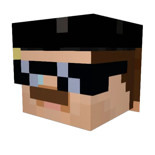 ITS_SimonGod Minecraft avatar head, 3D render