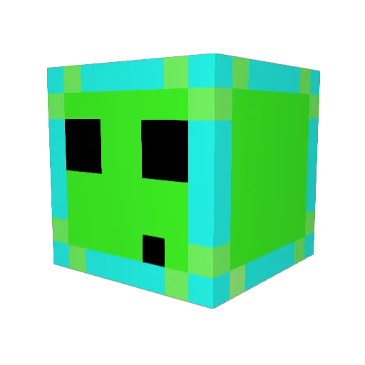 ITSaPLANT Minecraft avatar head, 3D render