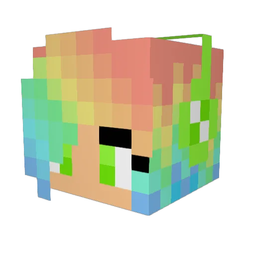 ITZA_TNT Minecraft avatar head, 3D render