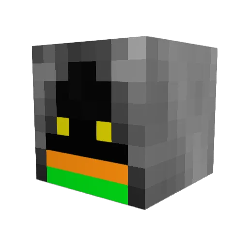 ITZDAHBOSS Minecraft avatar head, 3D render