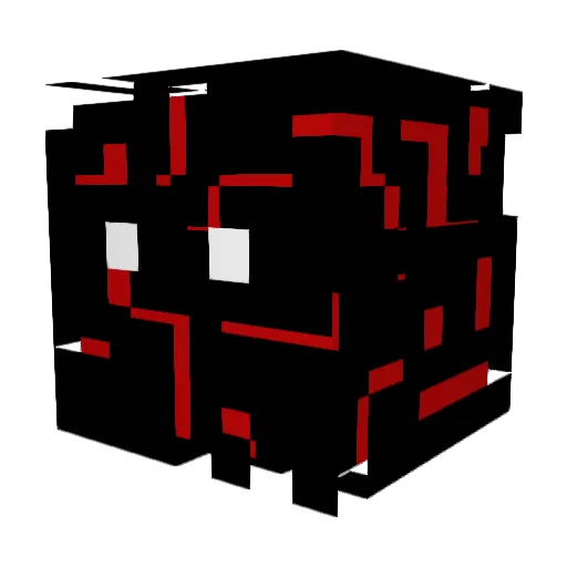 ITZREALNETHERITE Minecraft avatar head, 3D render
