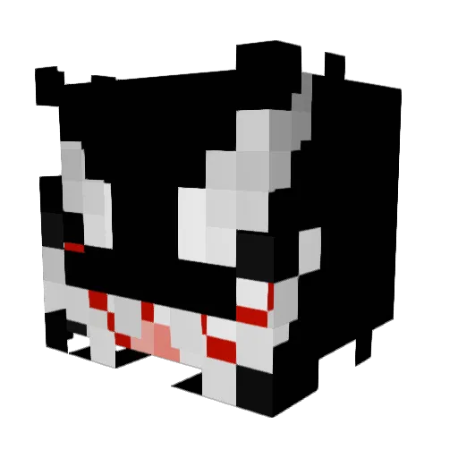 ITZZJOKER Minecraft avatar head, 3D render