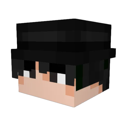 ITZ_DarkMyst Minecraft avatar head, 3D render