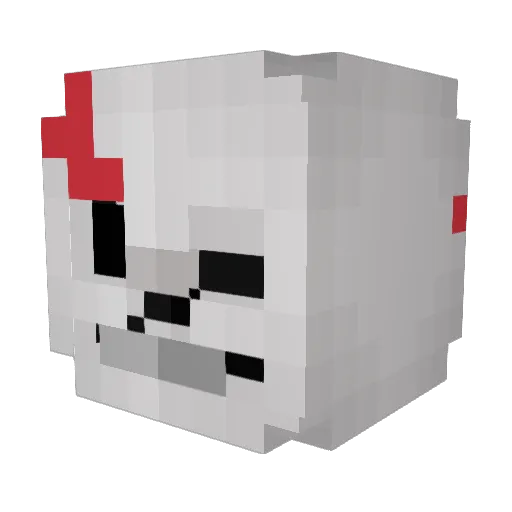 ITZ_Fletcher Minecraft avatar head, 3D render