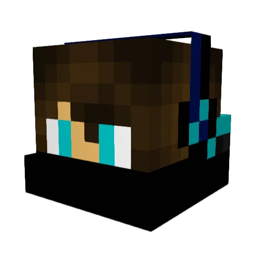 ITZdotFluidz Minecraft avatar head, 3D render