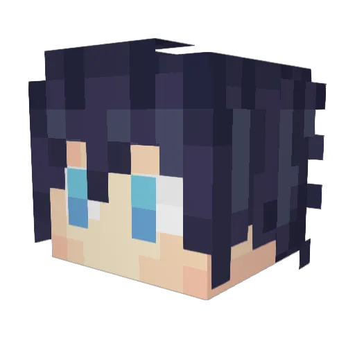 IT_Gazza Minecraft avatar head, 3D render