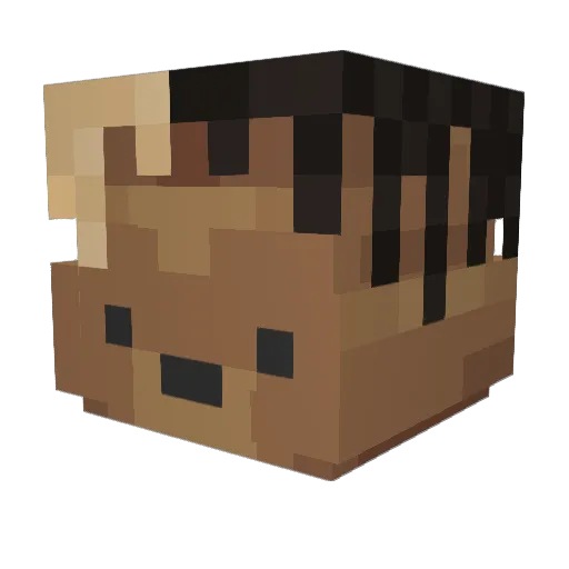 IT_Nek Minecraft avatar head, 3D render