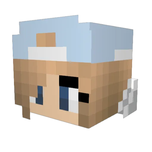 ITackleFatCats Minecraft avatar head, 3D render
