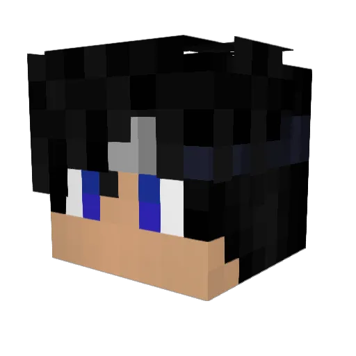 ITeKs Minecraft avatar head, 3D render