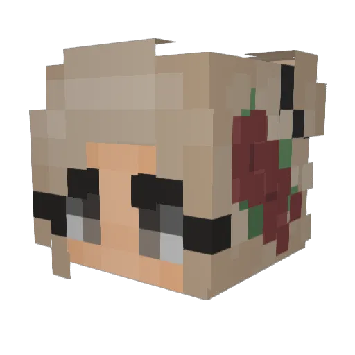 ITengenUzuI Minecraft avatar head, 3D render