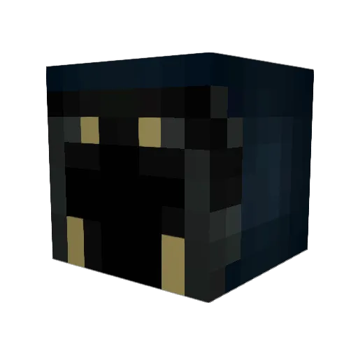 ITensai Minecraft avatar head, 3D render