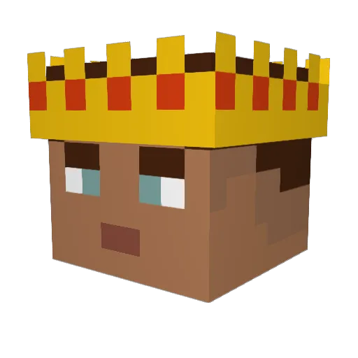 IThe_EMPERORI Minecraft avatar head, 3D render