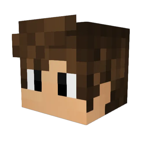 ITlike001 Minecraft avatar head, 3D render