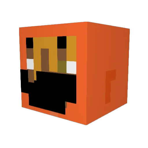 IToi321 Minecraft avatar head, 3D render