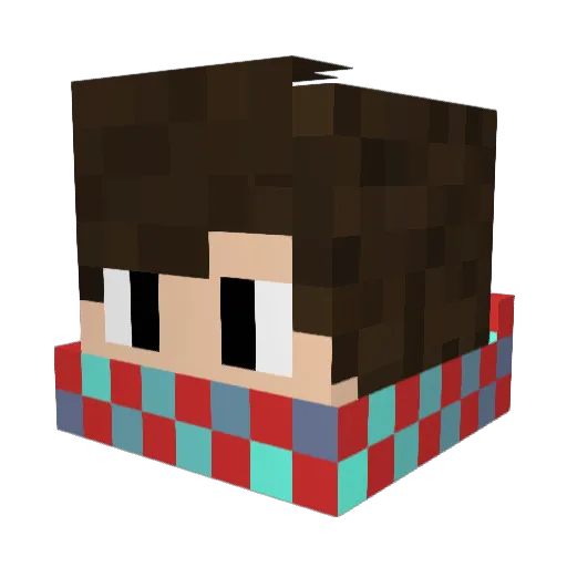 ITonecoPT Minecraft avatar head, 3D render