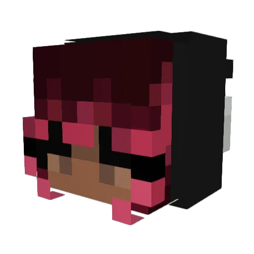 ITrinaI Minecraft avatar head, 3D render