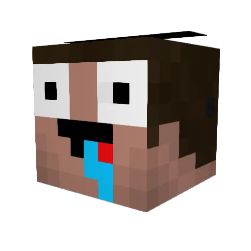 ITryHardHD Minecraft avatar head, 3D render