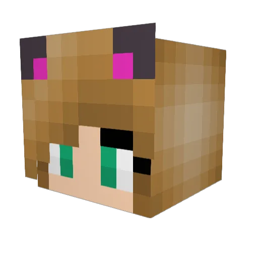 ITryedV2 Minecraft avatar head, 3D render