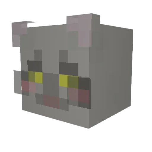 ITsutaroI Minecraft avatar head, 3D render