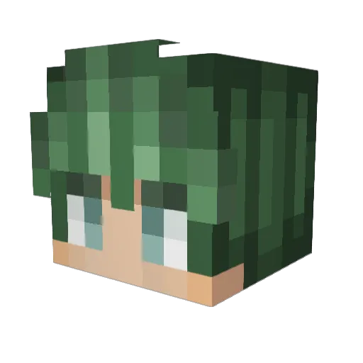 ITzDaraf Minecraft avatar head, 3D render